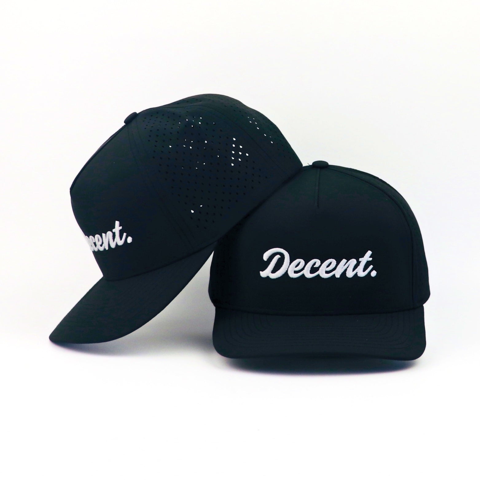 "Decent." Golf Hat (Black)