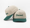 "Decent." Golf Hat (Green/Tan)